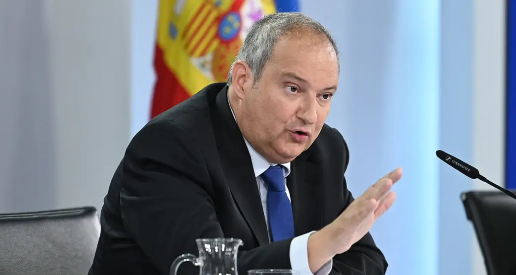 Jordi Hereu, ministro de Industria, en una rueda de prensa.