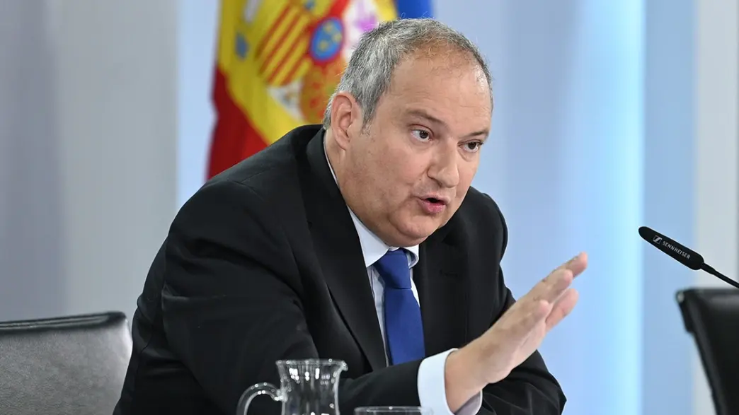 Jordi Hereu, ministro de Industria, en una rueda de prensa.