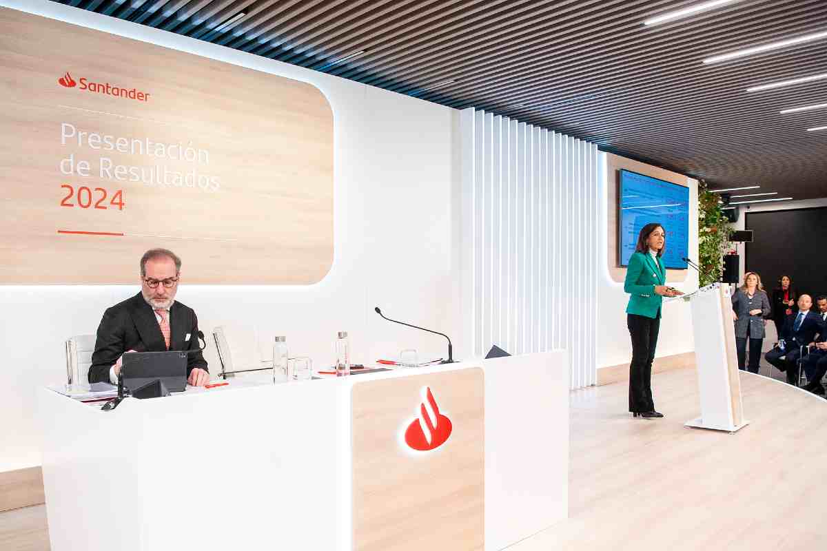 Ana Botín durante la presentación de resultados