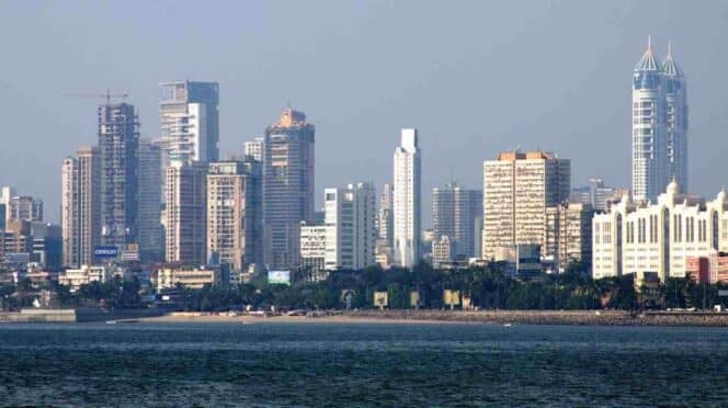 Vista panorámica de Mumbai (India)