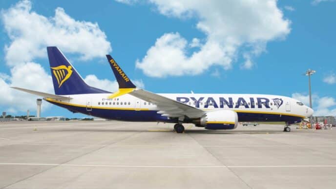 Imagen de avión de Ryanair
