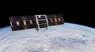 Representación del satélite de prueba.