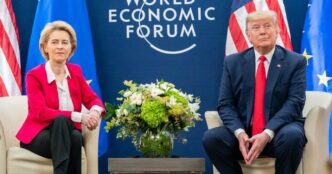 Ursula von der Leyen y Donald Trump en una imagen de archivo