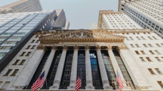 Fachada de la bolsa de Nueva York