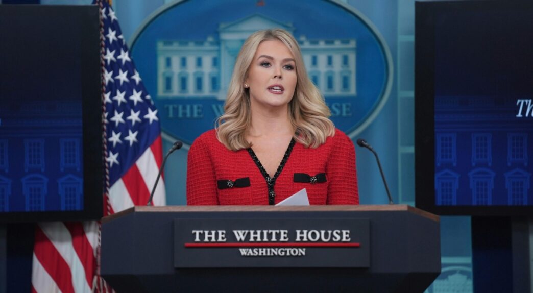 Karoline Leavitt, portavoz de la Casa Blanca