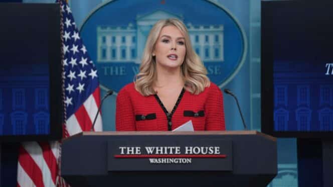 Karoline Leavitt, portavoz de la Casa Blanca