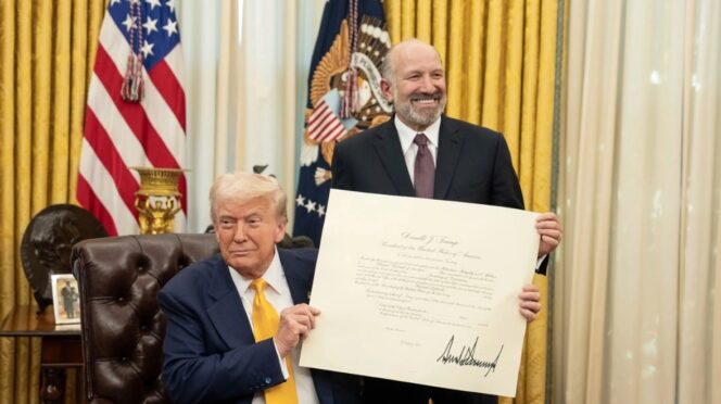 Donald Trump y Howard Lutnick