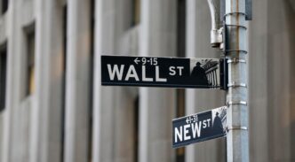 Letrero de la calle Wall Street