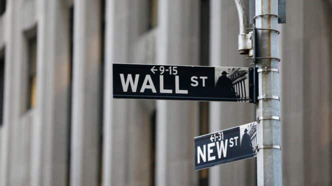Letrero de la calle Wall Street