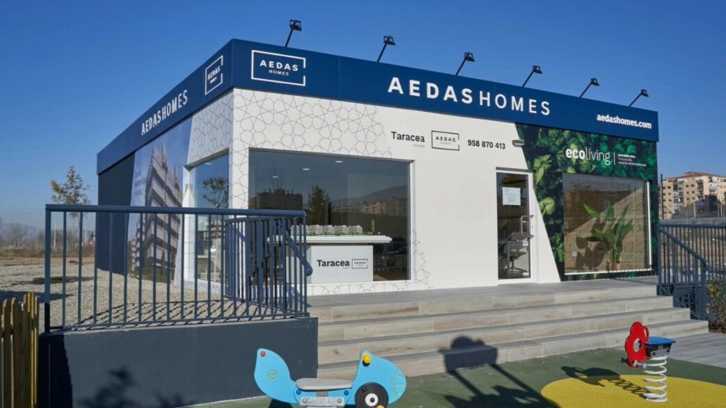 Punto de venta de la inmobiliaria Aedas Homes