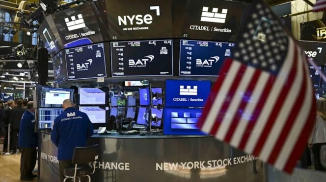 Interior de la bolsa de valores de Nueva York