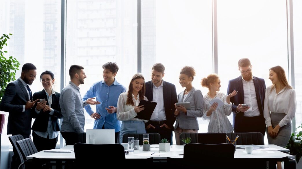 Trabajadores de una empresa