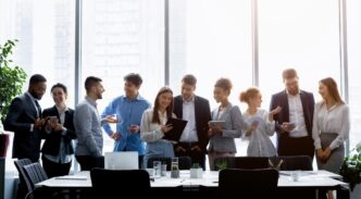 Trabajadores de una empresa