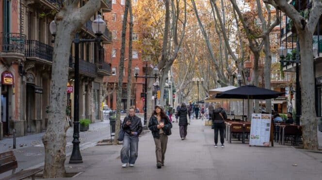 Turismo en la Rambla de Barcelona
