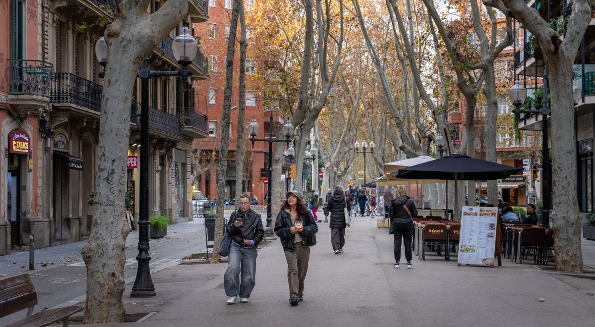 Turismo en la Rambla de Barcelona