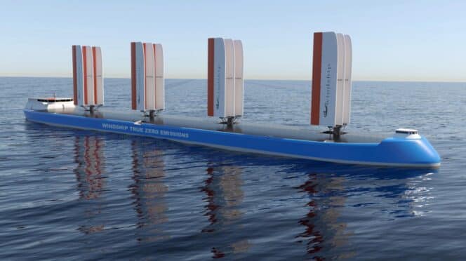 Barco a vela de la startup Windship