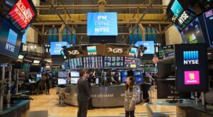 Interior de la Bolsa de Nueva York