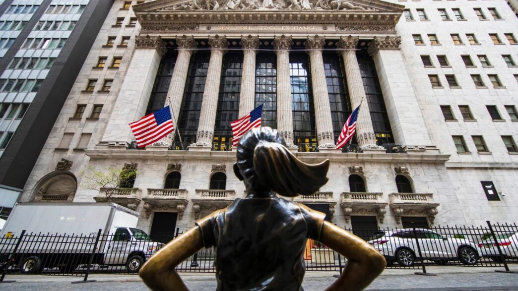 Fachada de la bolsa de Wall Street