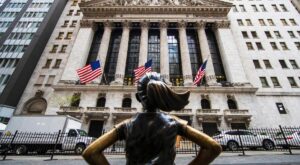 Fachada de la bolsa de Wall Street