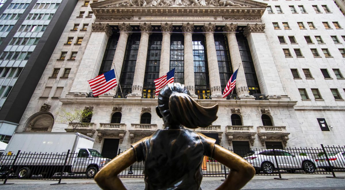 Fachada de la bolsa de Wall Street