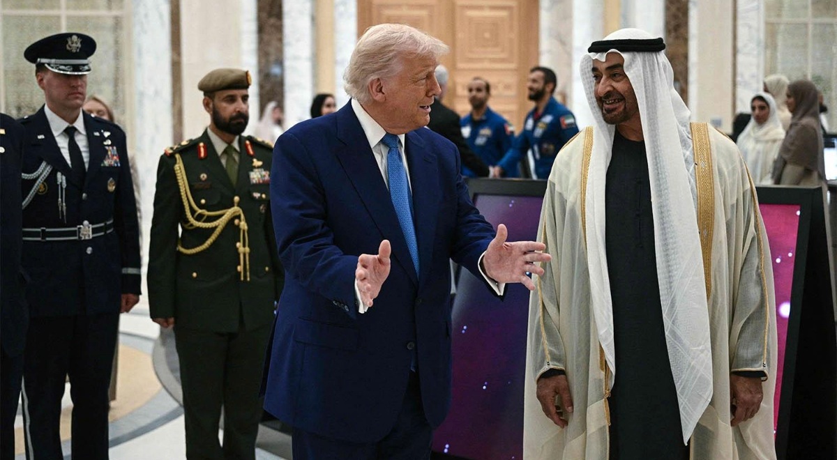 Donald Trump y el presidente de EAU