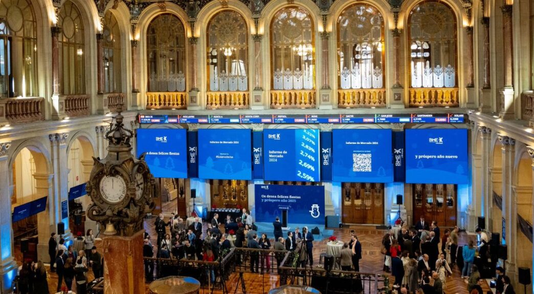 Interior de la Bolsa de Madrid