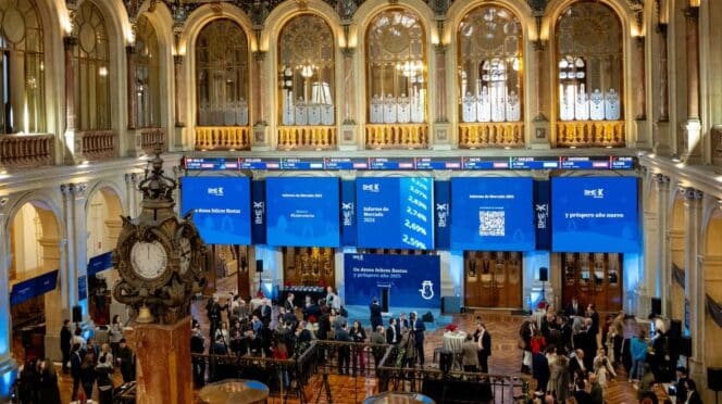 Interior de la Bolsa de Madrid