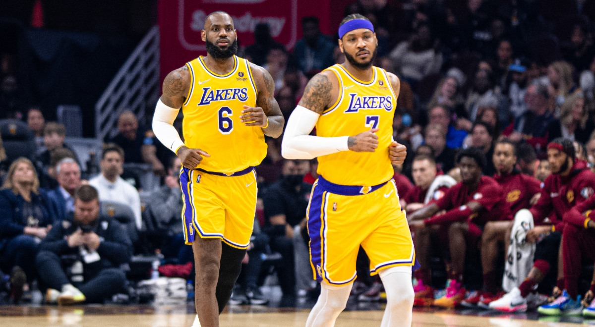 Imagen durante un partido de los Lakers