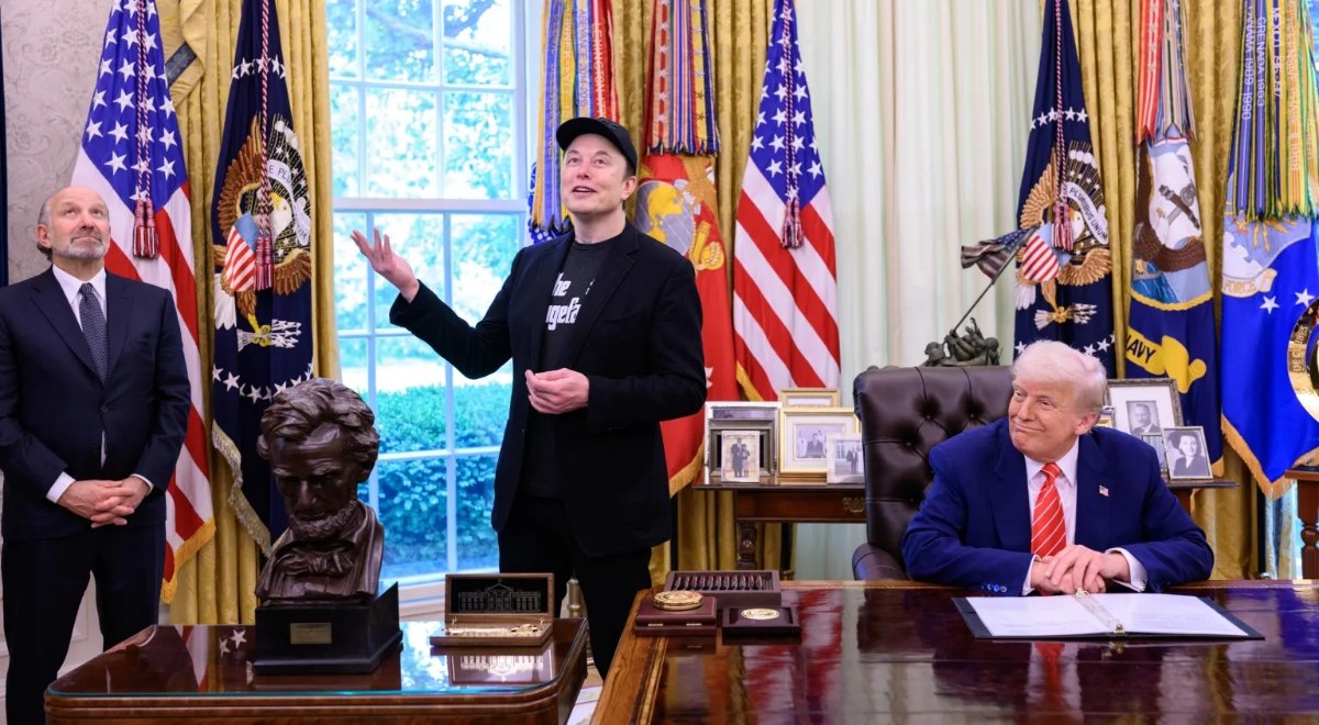 Donald Trump y Elon Musk en el Despacho Oval