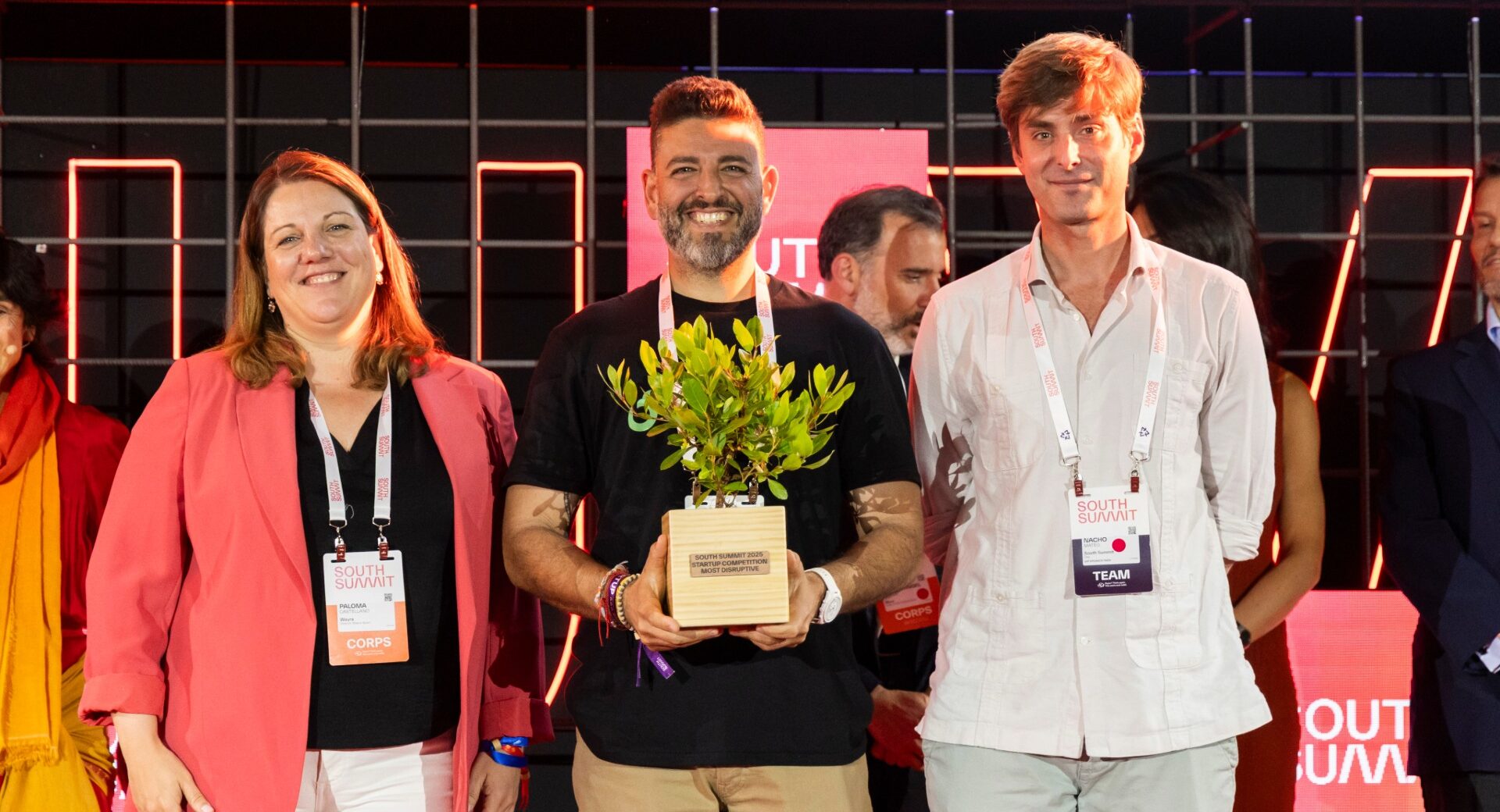 Jose Luis Lasa, jefe para Europa de Bankuish, recoge un premio