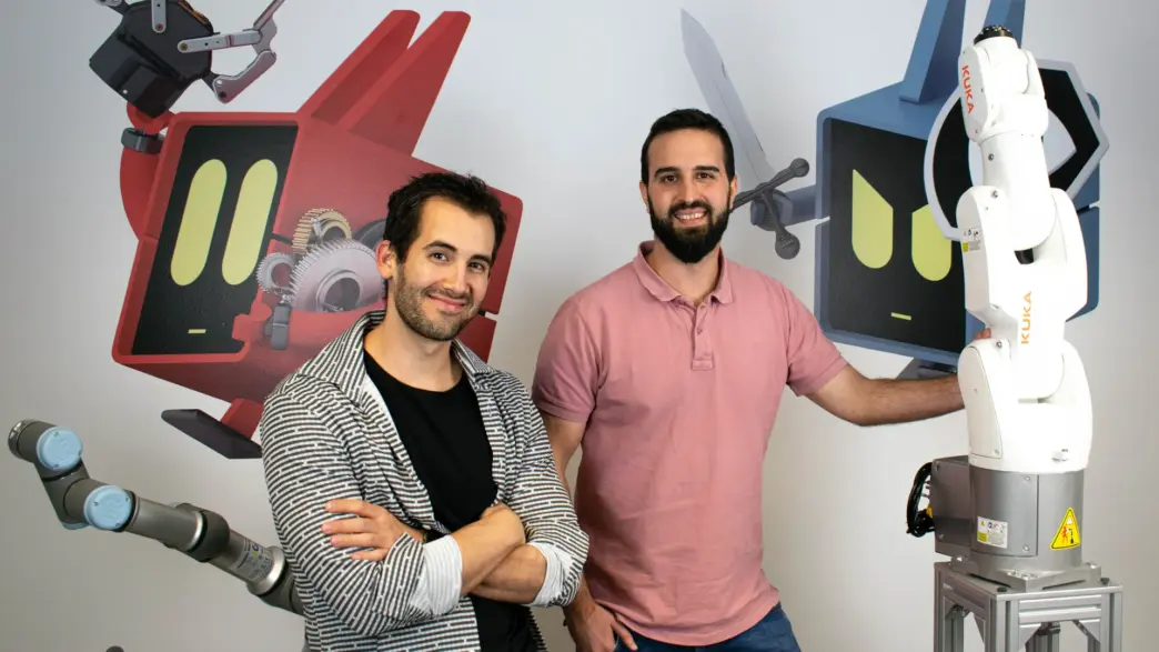 Víctor Mayoral (CTO) y Endika Gil (CEO) de Alias Robotics