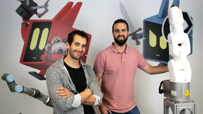 Víctor Mayoral (CTO) y Endika Gil (CEO) de Alias Robotics
