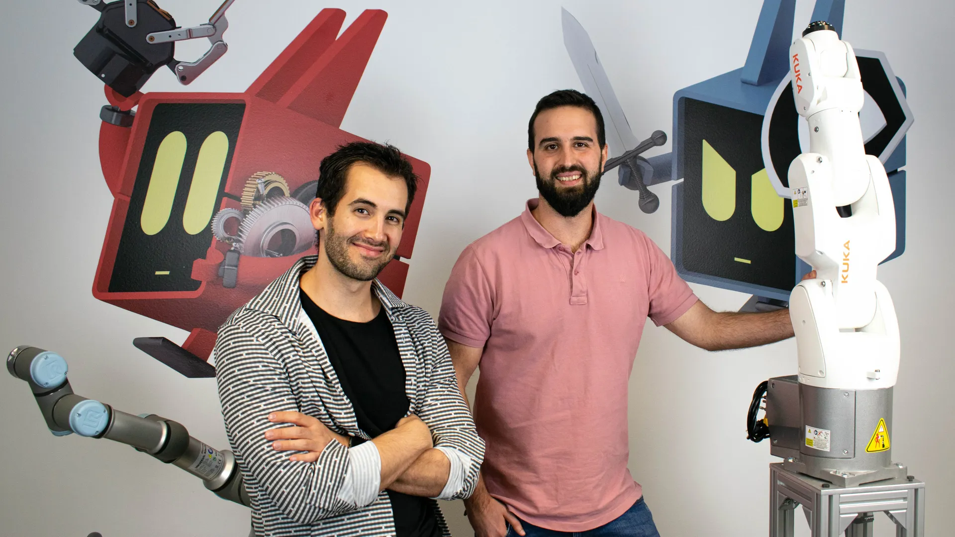 Víctor Mayoral (CTO) y Endika Gil (CEO) de Alias Robotics
