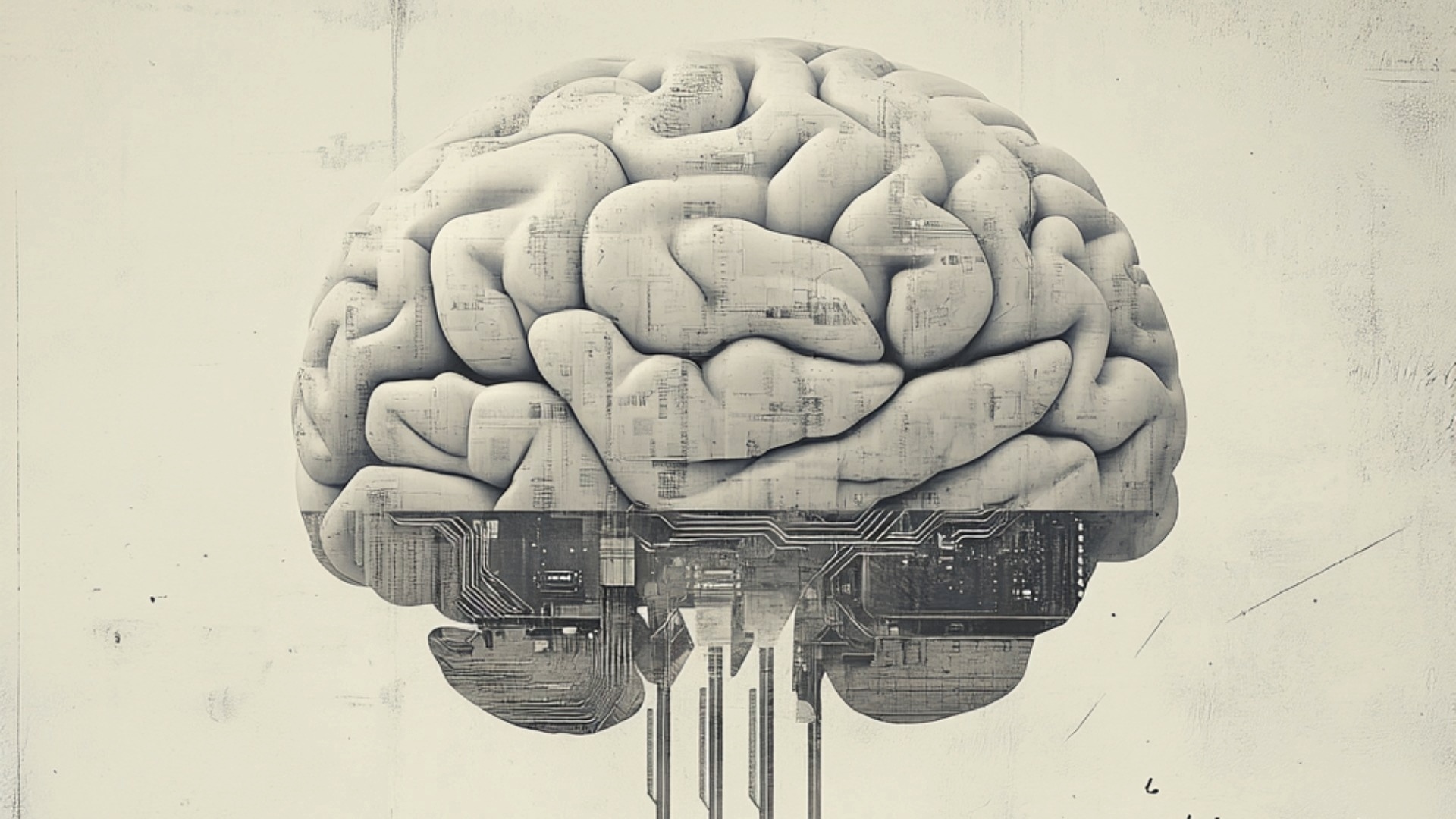 Imagen figurativa de un cerebro de IA