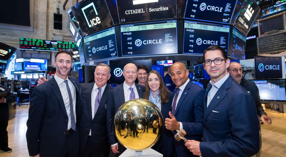 Equipo de Circle en su salida a bolsa