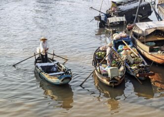 Pescadores asiáticos