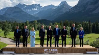 Foto de familia durante el G7
