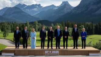 Foto de familia durante el G7