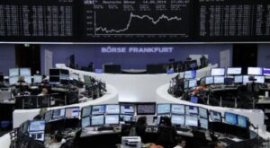 Interior de la Bolsa de Valores de Francfort