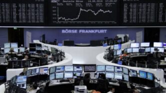 Interior de la Bolsa de Valores de Francfort
