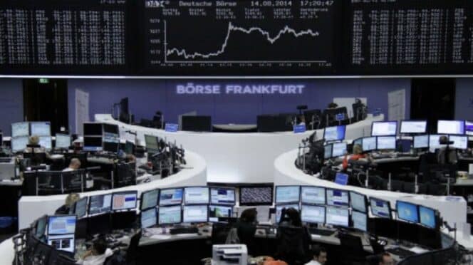 Interior de la Bolsa de Valores de Francfort
