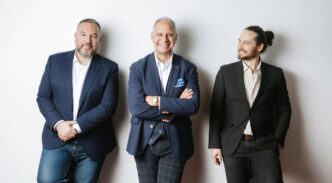Enrique Lizaso, Román Orús y Sam Mugel, cofundadores de Multiverse Computing