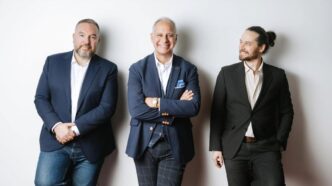 Enrique Lizaso, Román Orús y Sam Mugel, cofundadores de Multiverse Computing