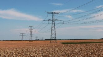 Imagen del tendido eléctrico