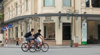 fachada de la bolsa de Vietnam
