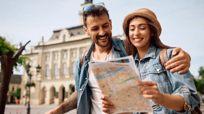 Pareja de vacaciones