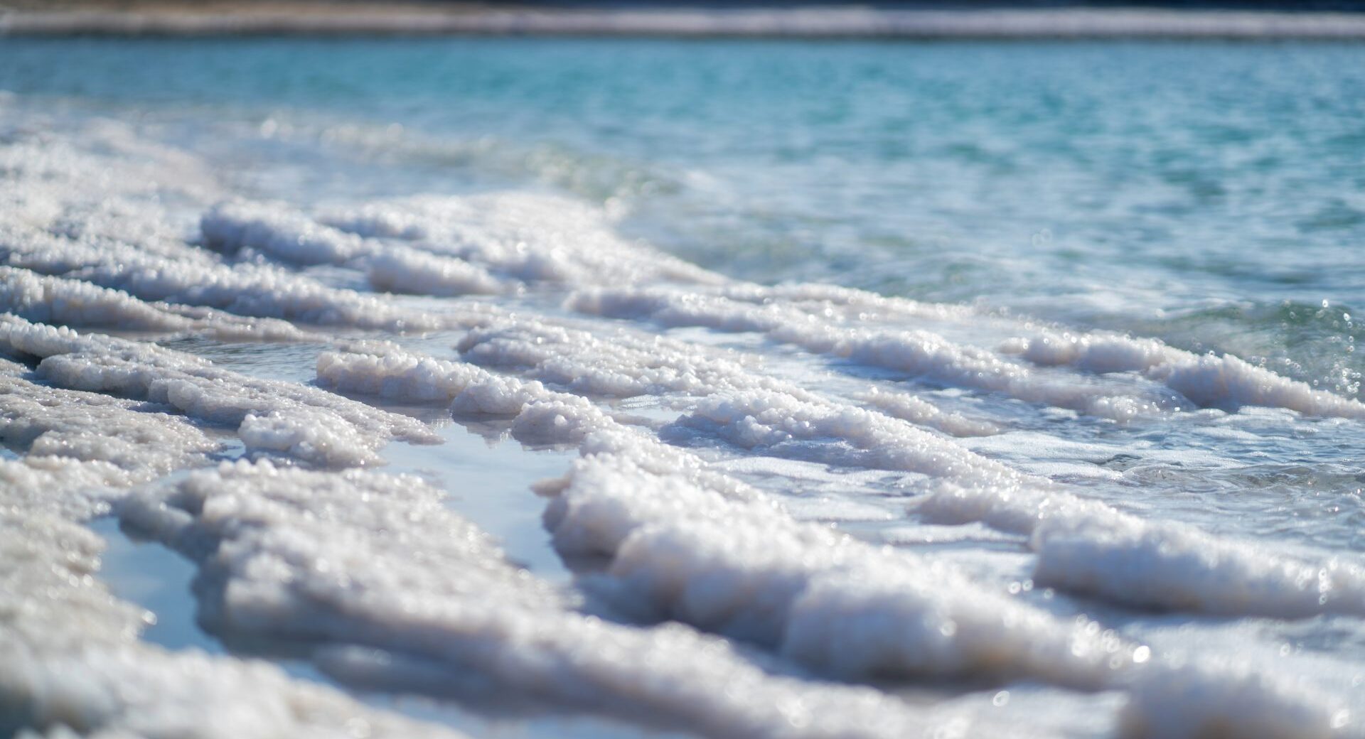 línea de la costa del mar Muerto