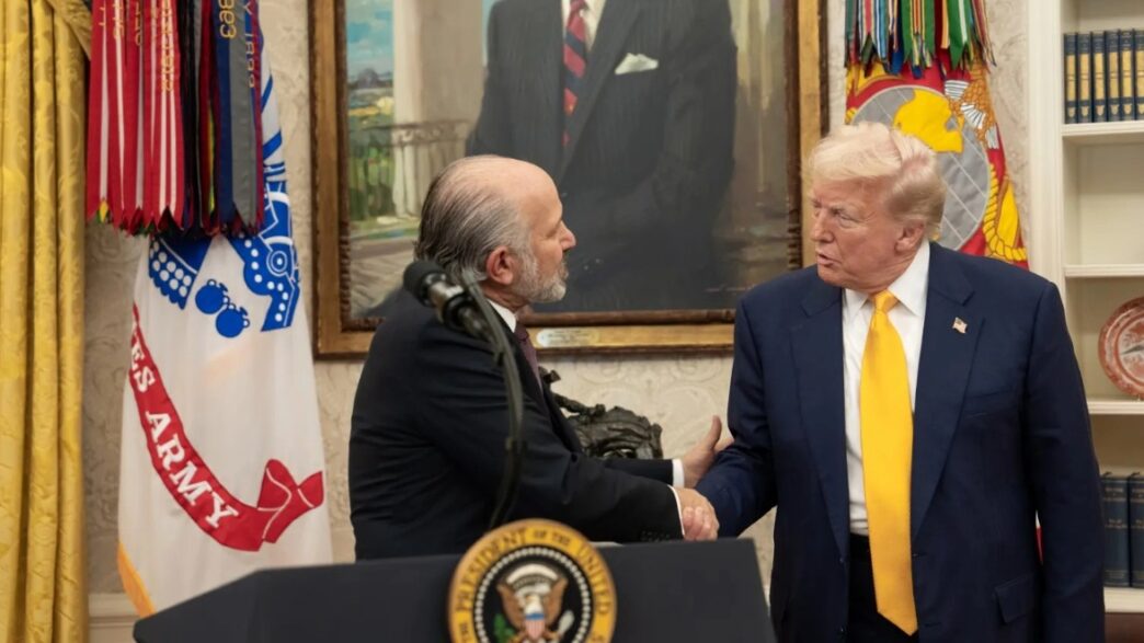 Donald Trump y Howard Lutnick en la Casa Blanca
