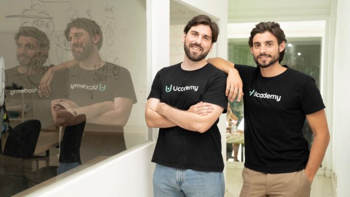 Pablo Prieto Martín-Andino y ramiro Zandrino, fundadores de Ucademy