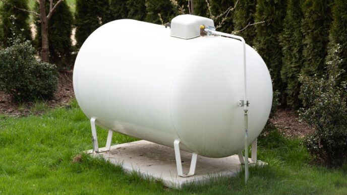 Tanque de gas propano para calefacción doméstica